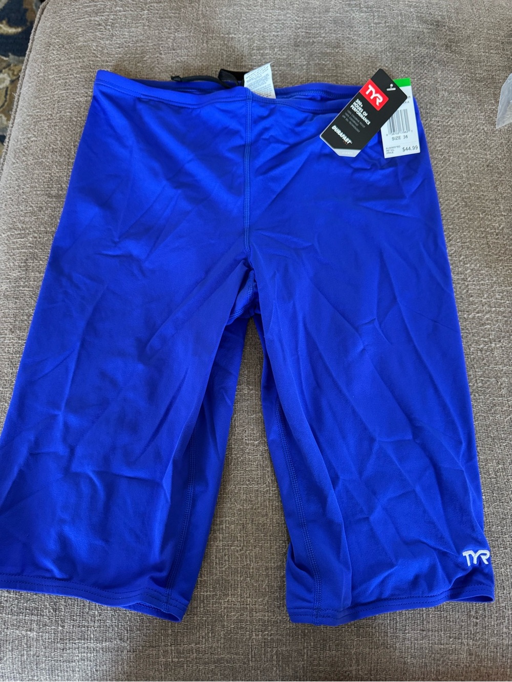 TYR Royal Blue Durafast Jammer Swim Brief